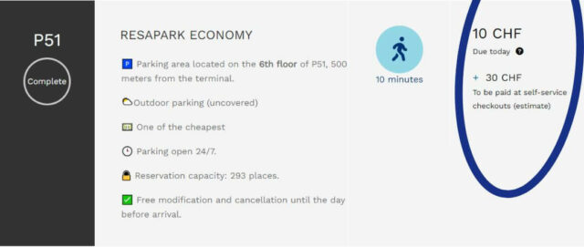 Parking 51 Geneva airport ResaPark