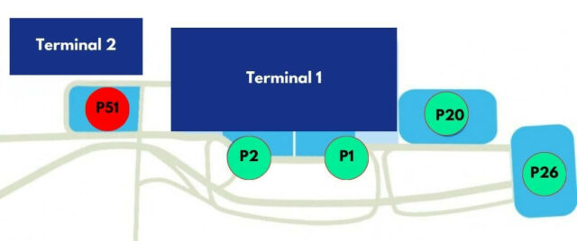 Parking 51 aéroport Genève plan