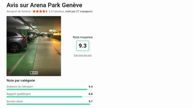 Avis sur Arena Park plateforme ParkCare