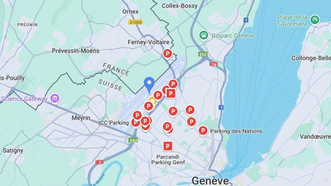 plan parking aeroport geneve